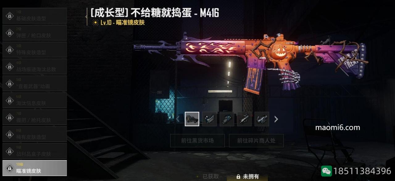 绝地求生PUBG成长型武器不给糖就捣蛋M416等级不同有什么不一样？-猫咪网络