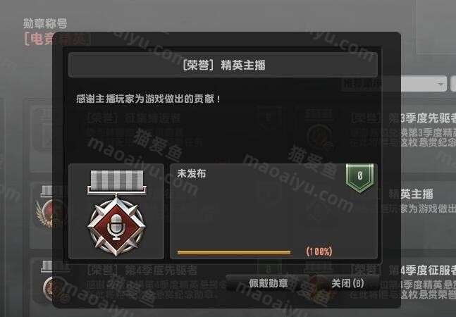 反恐精英CSOL荣誉称号精英主播怎么获得？-猫咪网络